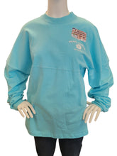 Load image into Gallery viewer, Women's Pearl Harbor Hawaii Spirit Jersey Style Long Sleeve Aqua