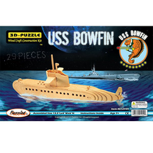 Load image into Gallery viewer, USS BOWFIN 3D WOOD PUZZLE